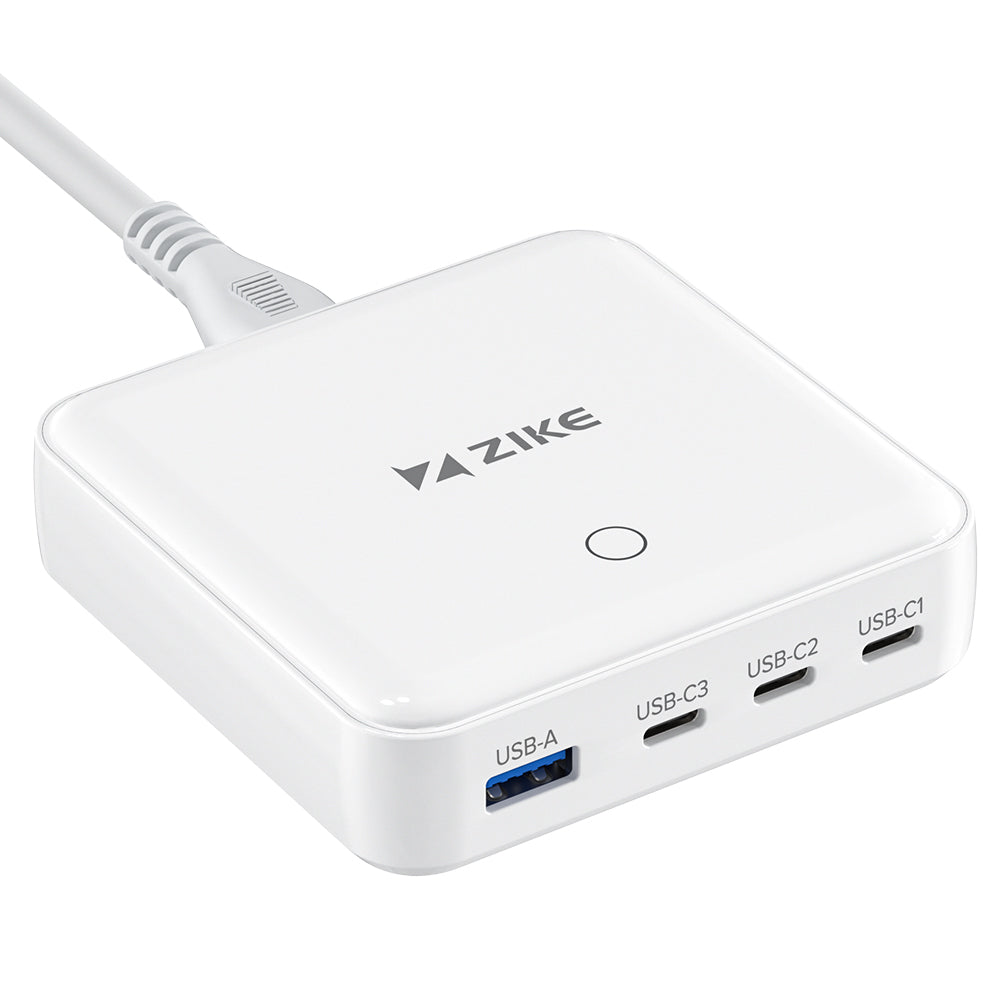 ZIKE Z1810 100W GaN 4 Ports Desktop Charging Station