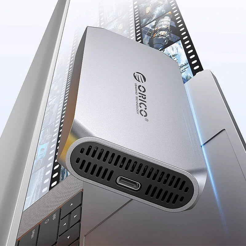 ORICO 8TB USB4 40Gbps Enclosure with Cooling Fan PCIe4.0 NVME Enclosure Aluminum Compatible Thunderbolt 3/4 for Mac PC Computer