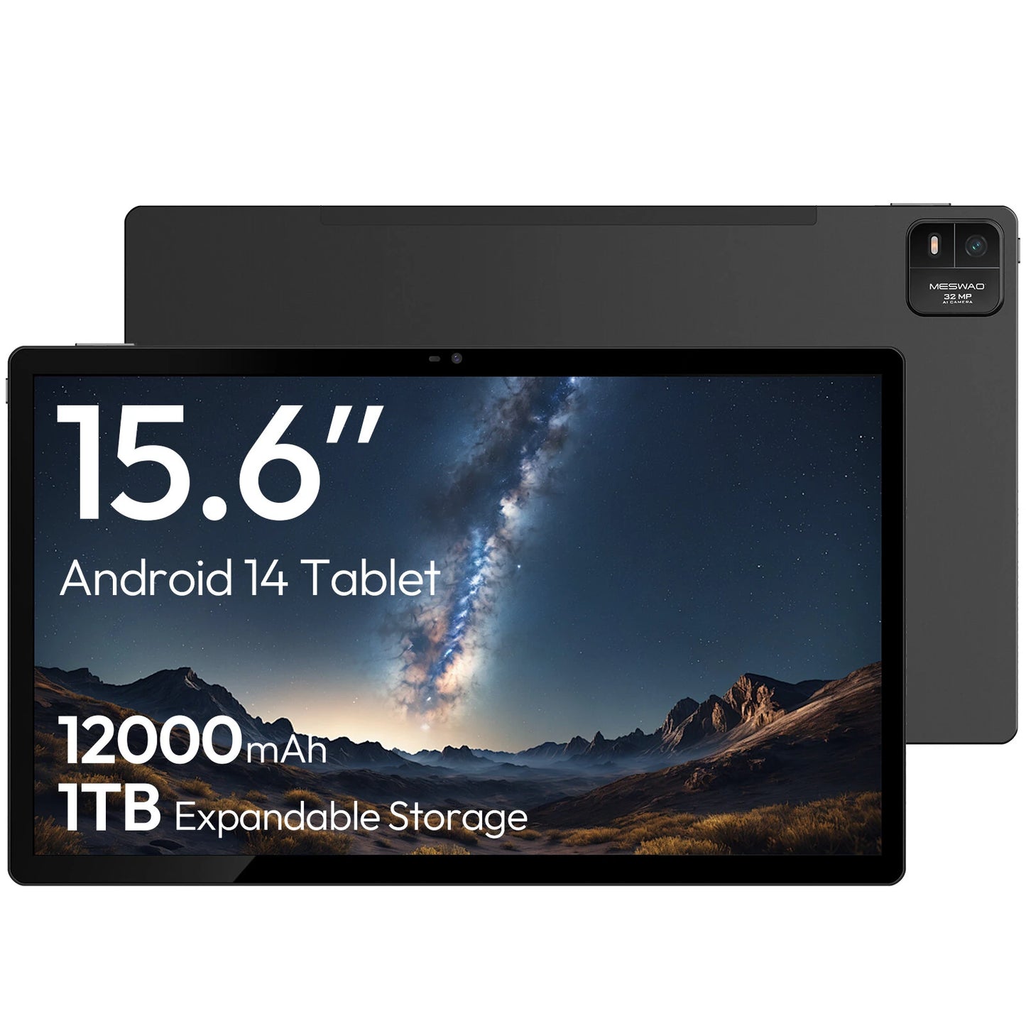 MESWAO B3 Mediatek Helio G99 Octa Core 6GB/8GB RAM 128GB/256GB ROM 15.6 Inch 12000mAh Battery WIFI5 Android 14 Tablet PC