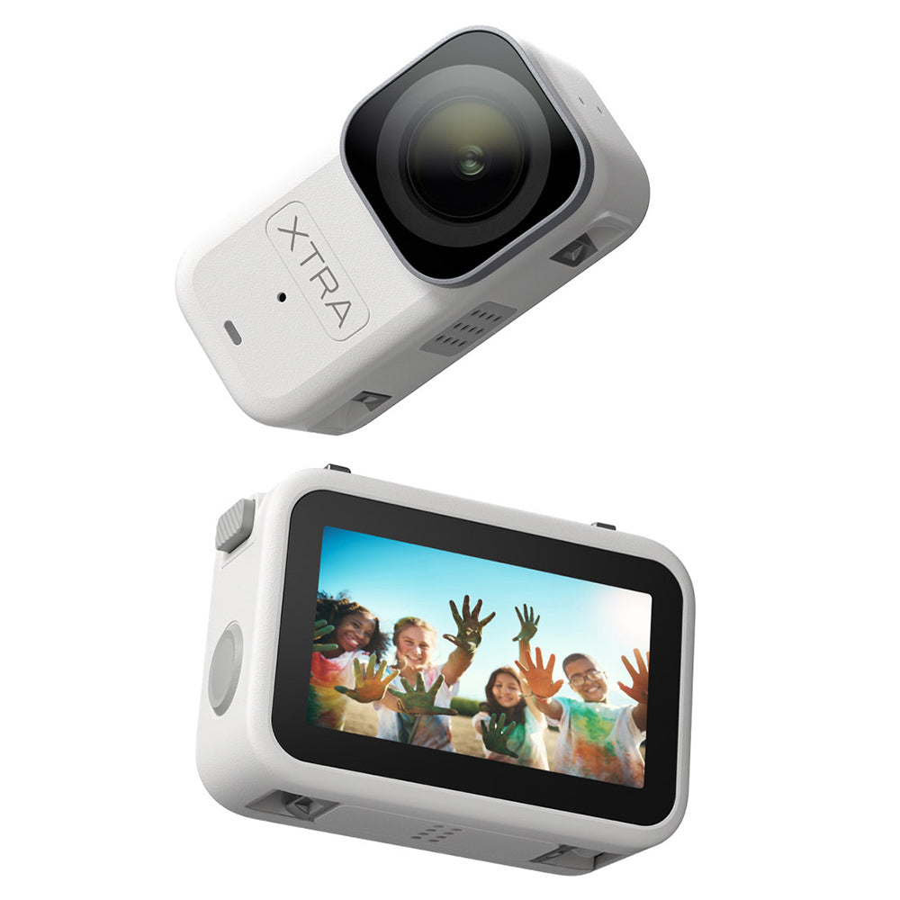 Xtra Atto Wearable POV Action Camera, 4K/60fps, 1/1.3" CMOS Sensor, 54g Ultra-Compact Mini Vlog Camera, 220 Min Battery with Vision Dock, 600MB/s Fast Transfer, 10m Waterproof, Hands-Free Recording