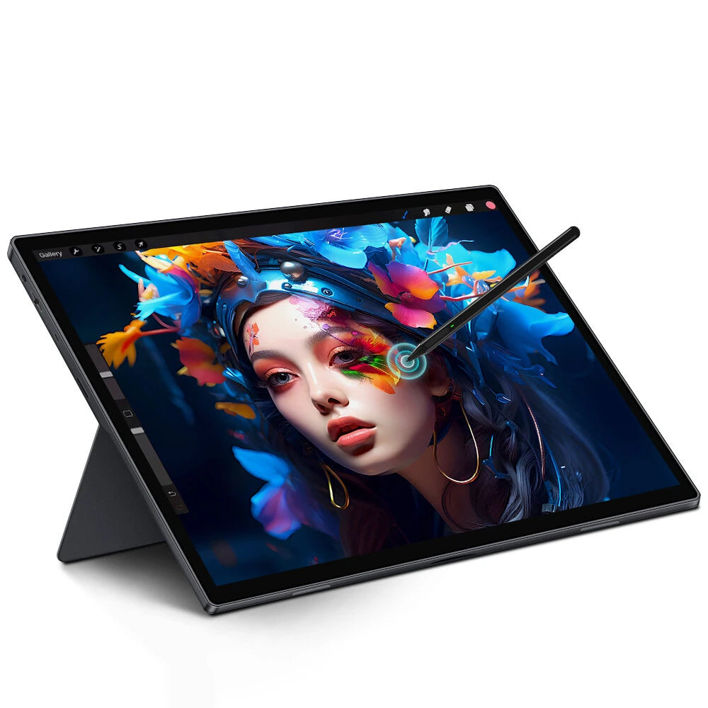 HAILESI S150 4K 15 Inch Portable Touchscreen Monitor Drawing Display with Pen and Infinitely Adjustable Stand USB C External Screen for Smartphone Tablet Laptop Game Consoles