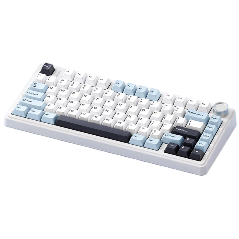 AULA F75 80 Keys Tri-mode Customized Mechanical Gaming Keyboard Hot Swappable RGB BT/2.4G/Type-C 75% Layout Wireless Gaming Keyboard Gasket Structure
